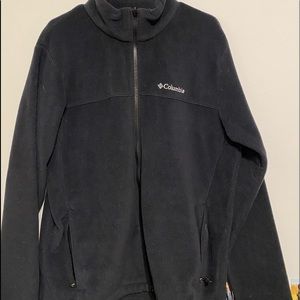 Black MENS Columbia Fleece Zip Up